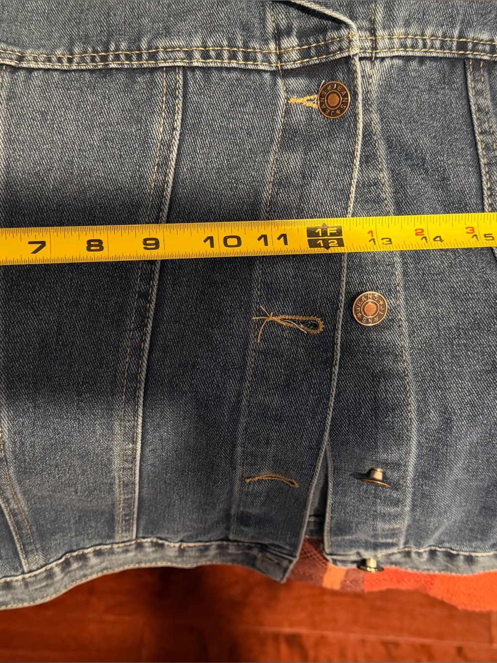 Source Unknown Blue Denim Puff-Sleeve Jacket - Picture 3 of 3
